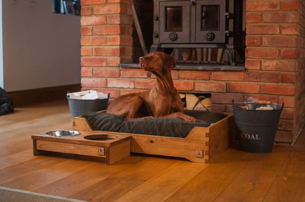 Handmade Wooden Dog Bed Frame